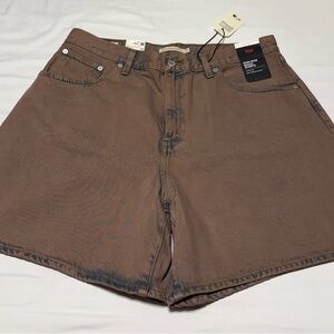 Levi's High Rise Denim Baggy Shorts